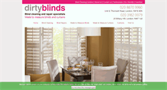 Desktop Screenshot of dirtyblinds.co.uk